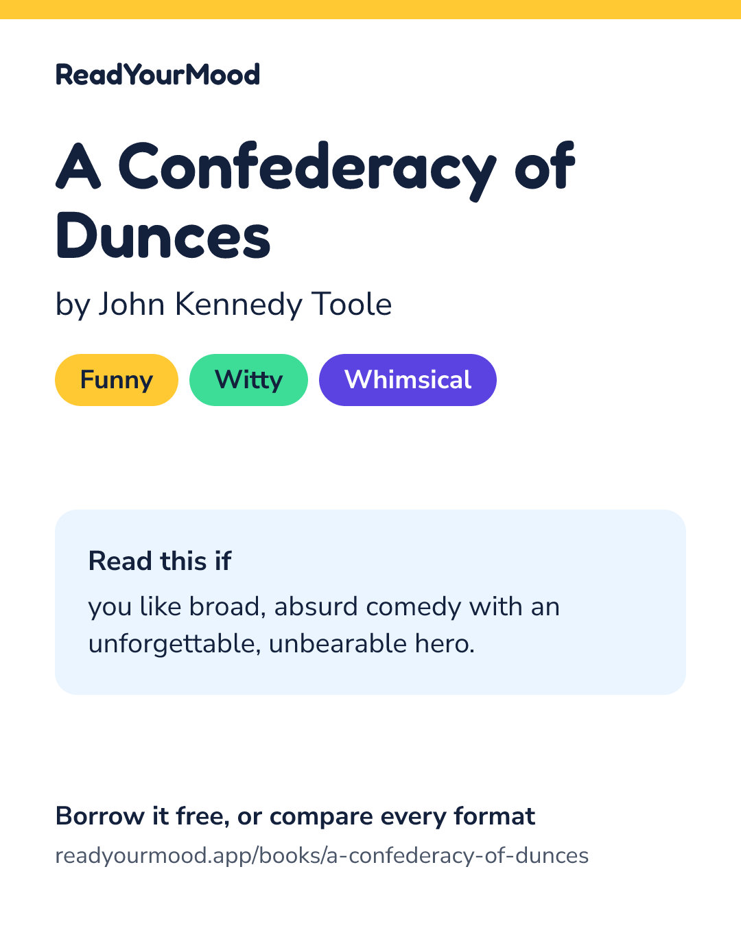 Share card for A Confederacy of Dunces