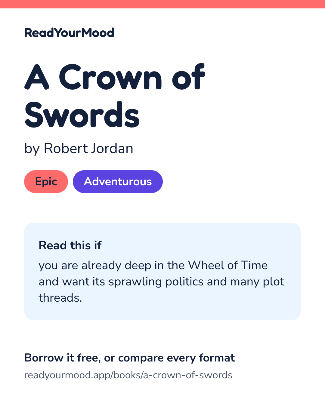 Share card for A Crown of Swords