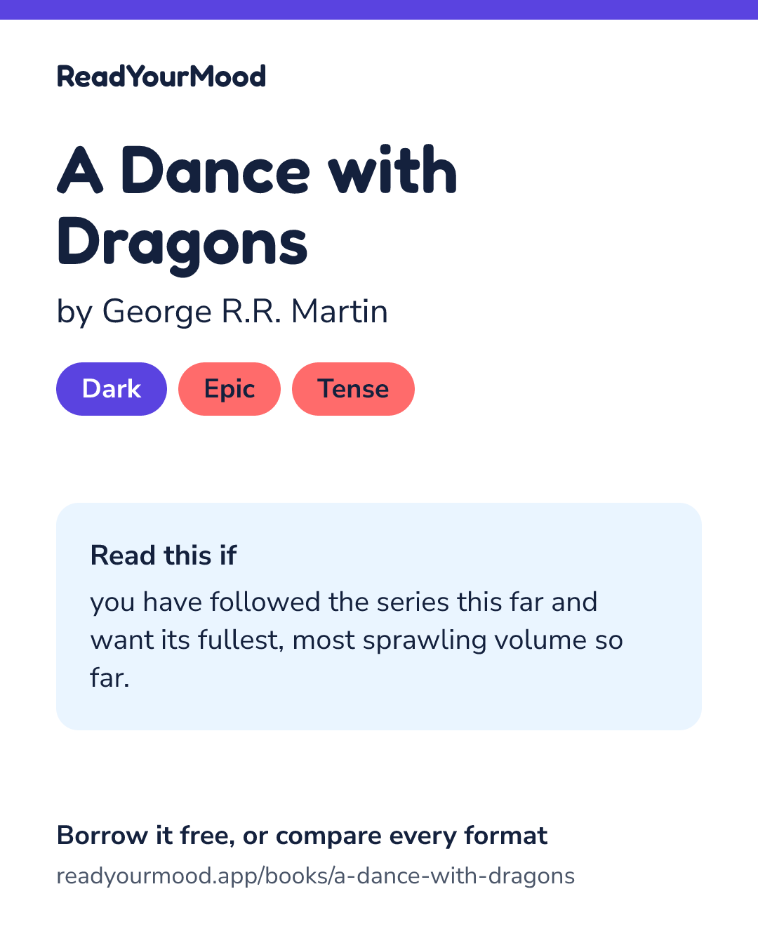 Share card for A Dance with Dragons