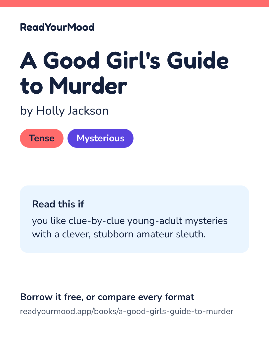 Share card for A Good Girl's Guide to Murder