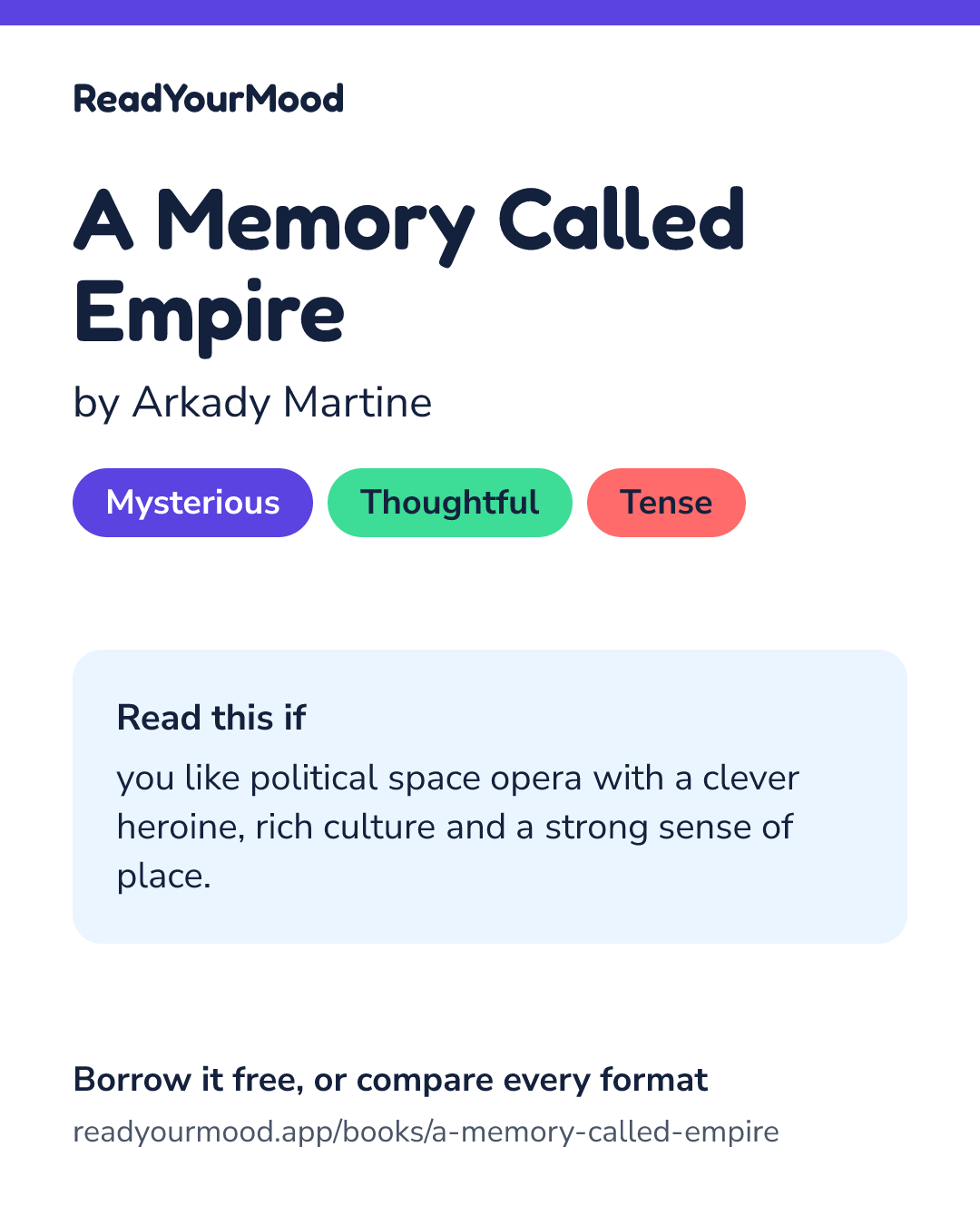 Share card for A Memory Called Empire