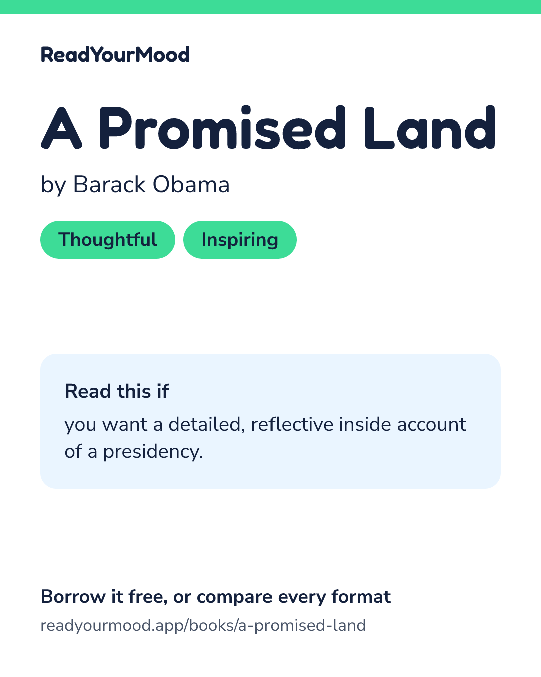 Share card for A Promised Land
