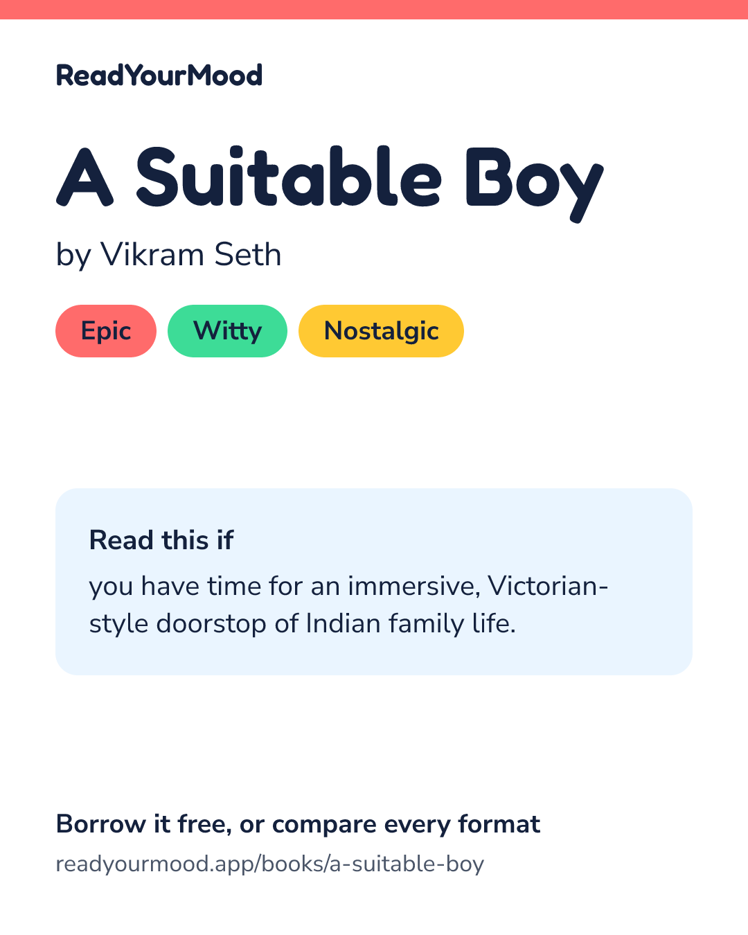 Share card for A Suitable Boy