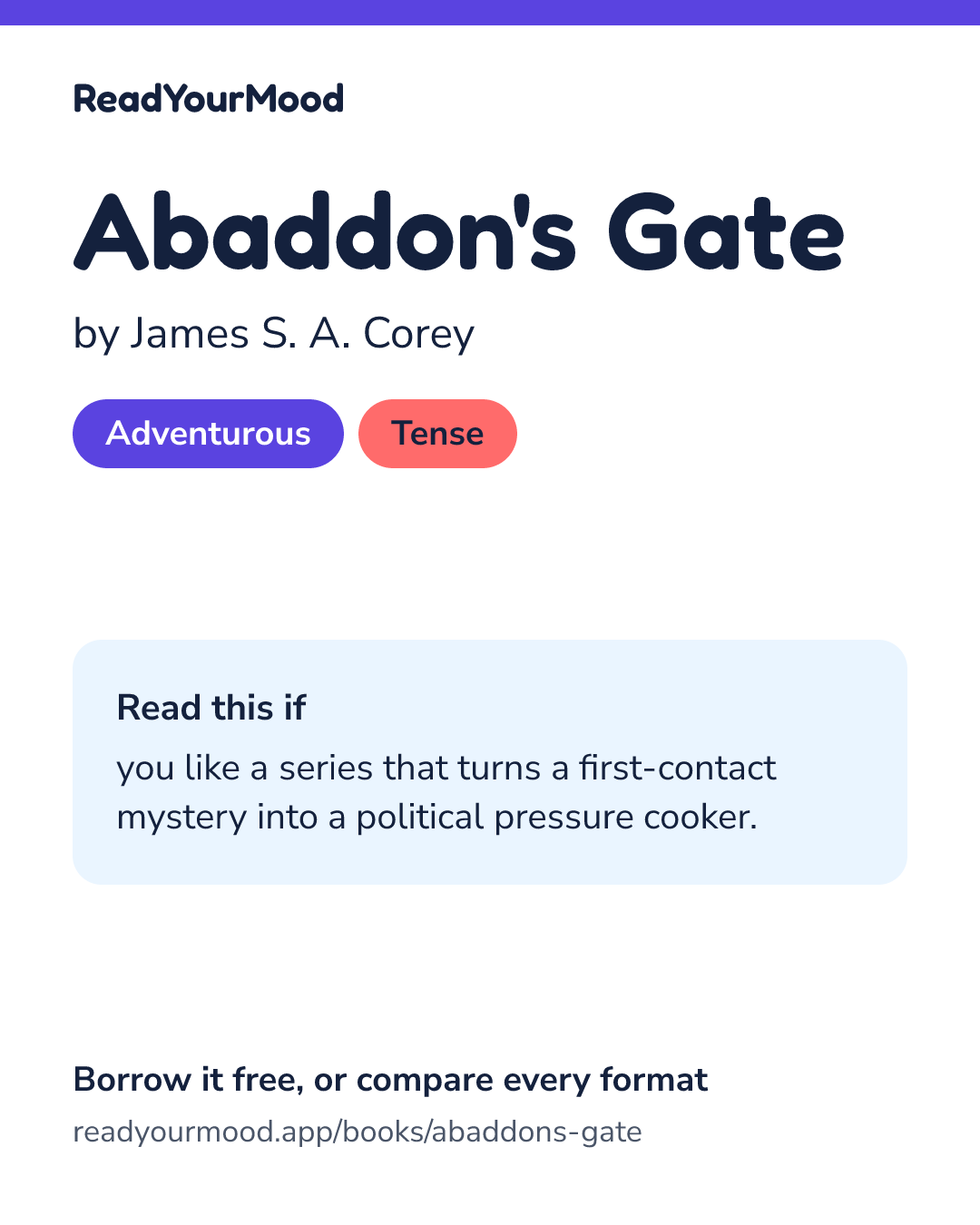 Share card for Abaddon's Gate