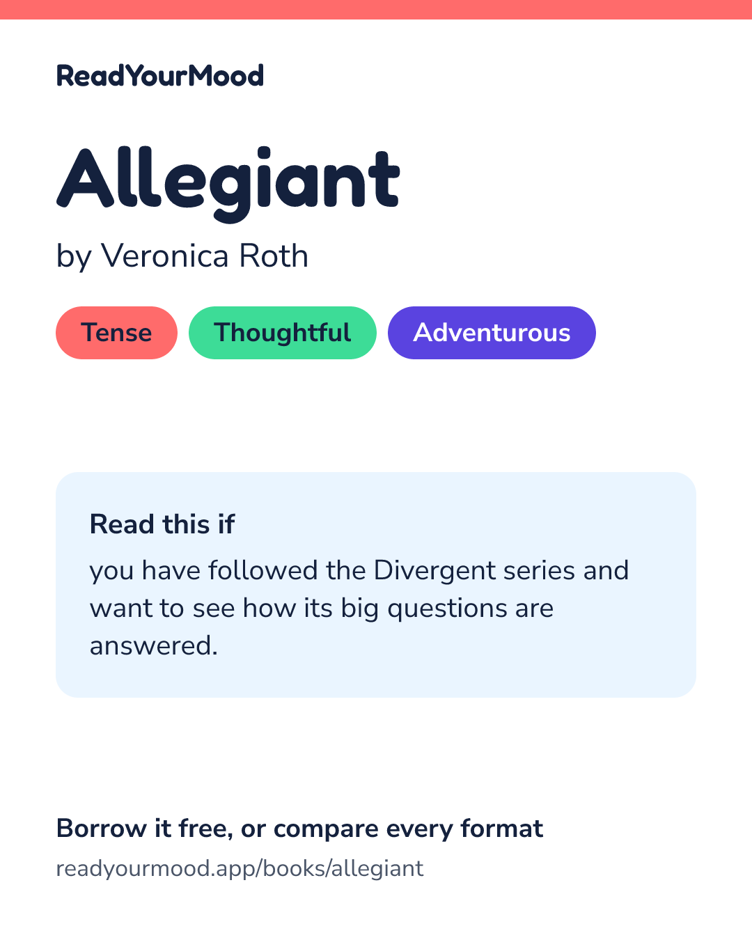 Share card for Allegiant