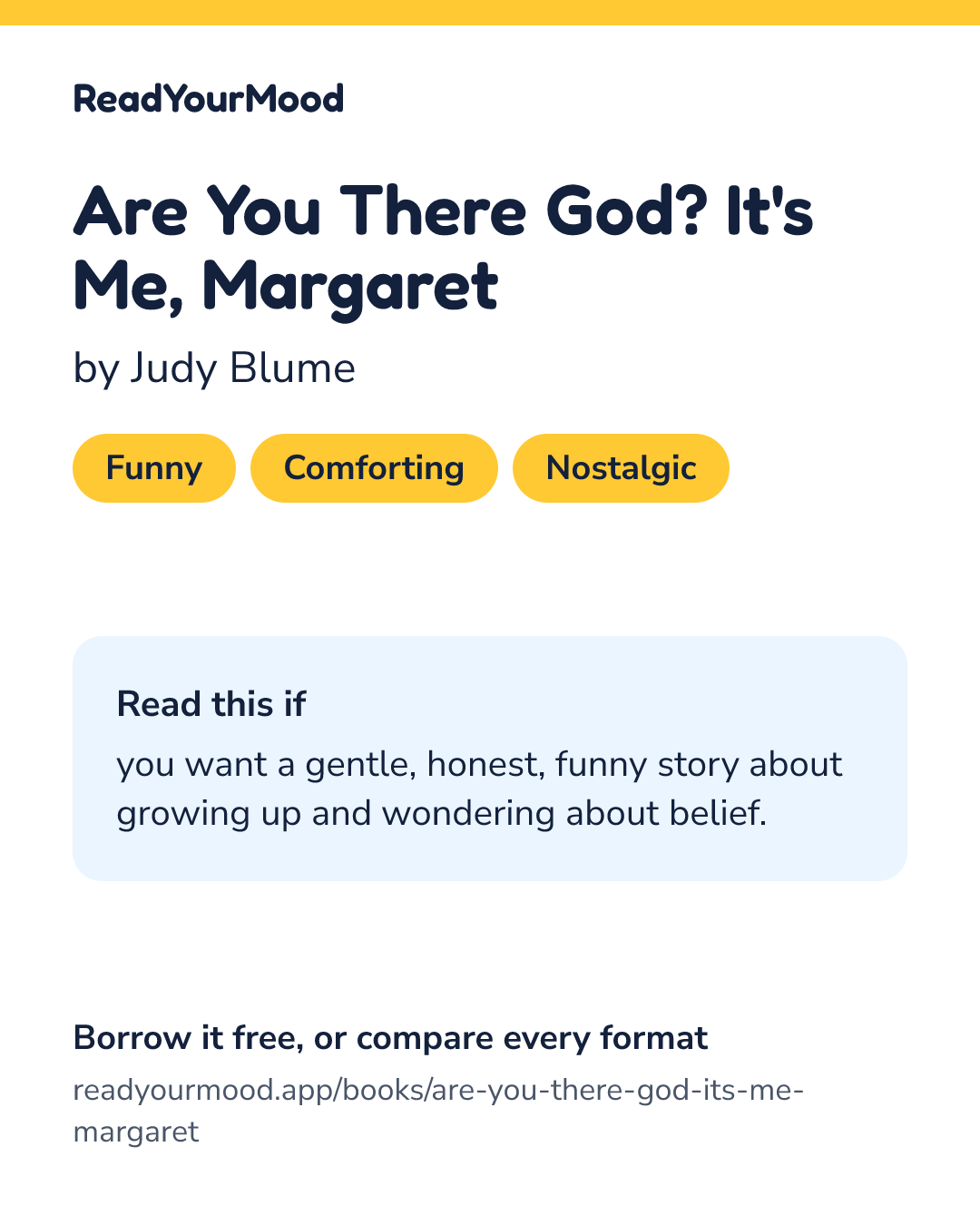 Share card for Are You There God? It's Me, Margaret