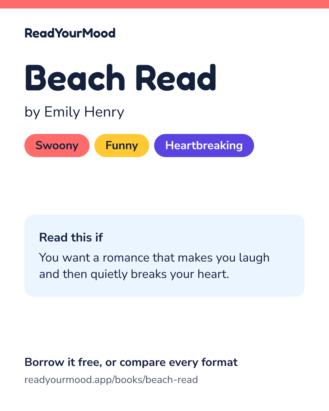 Share card for Beach Read