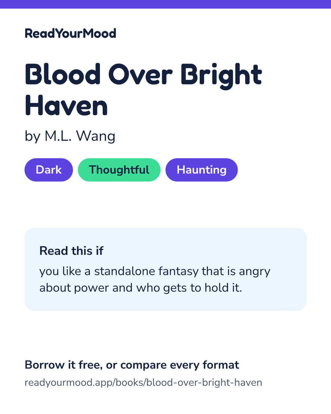 Share card for Blood Over Bright Haven