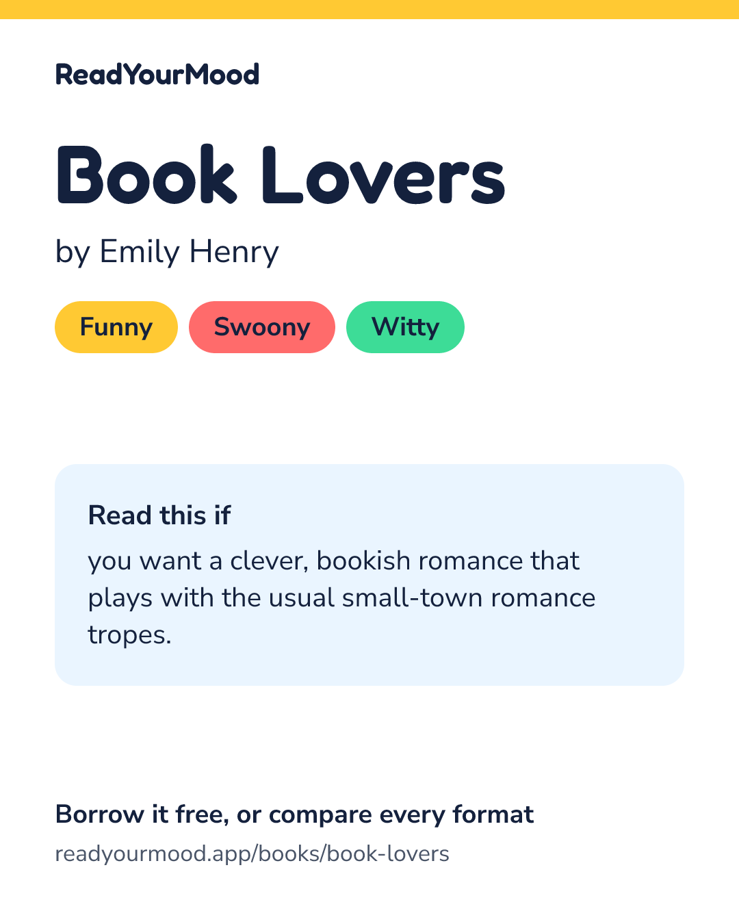 Share card for Book Lovers