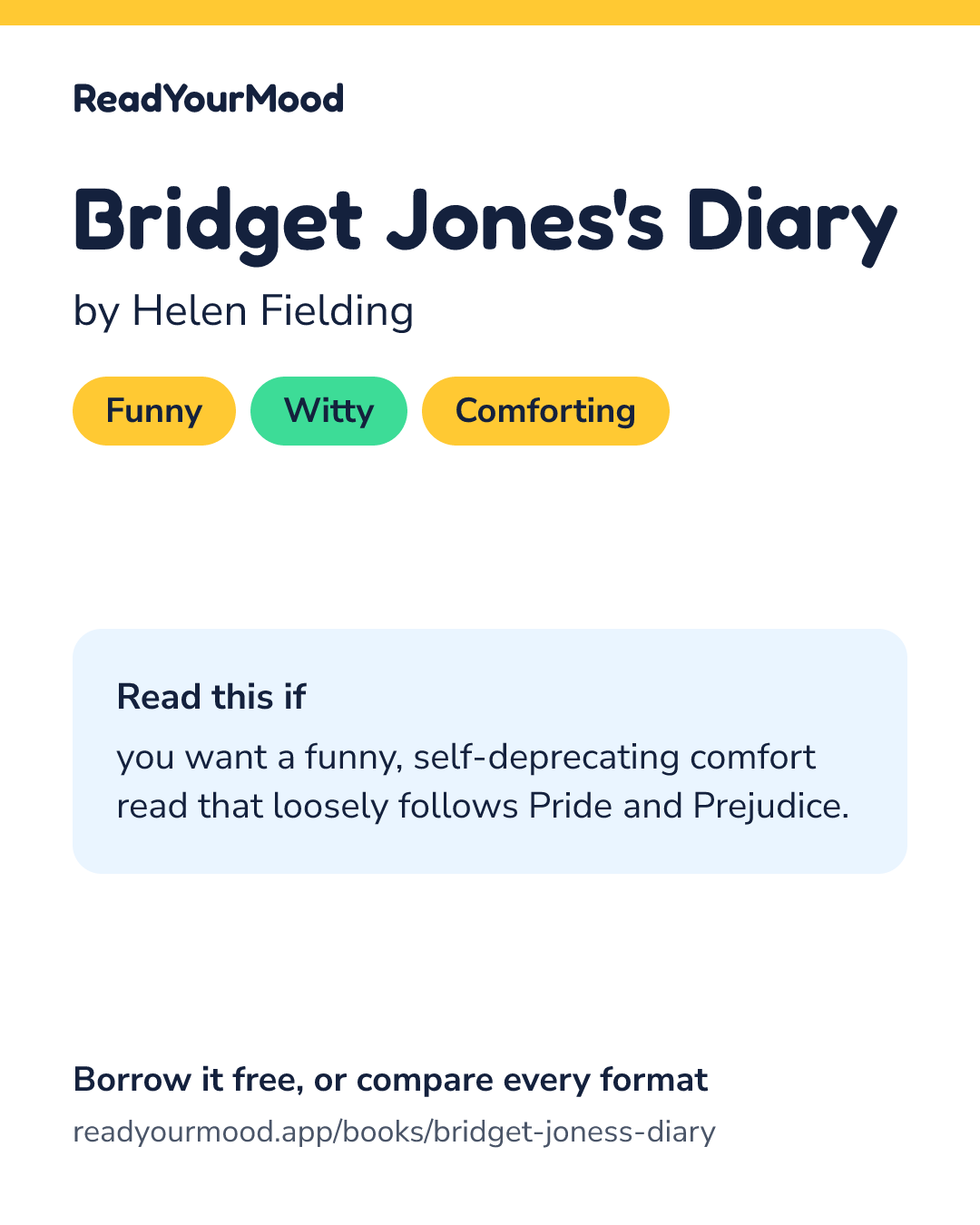 Share card for Bridget Jones's Diary