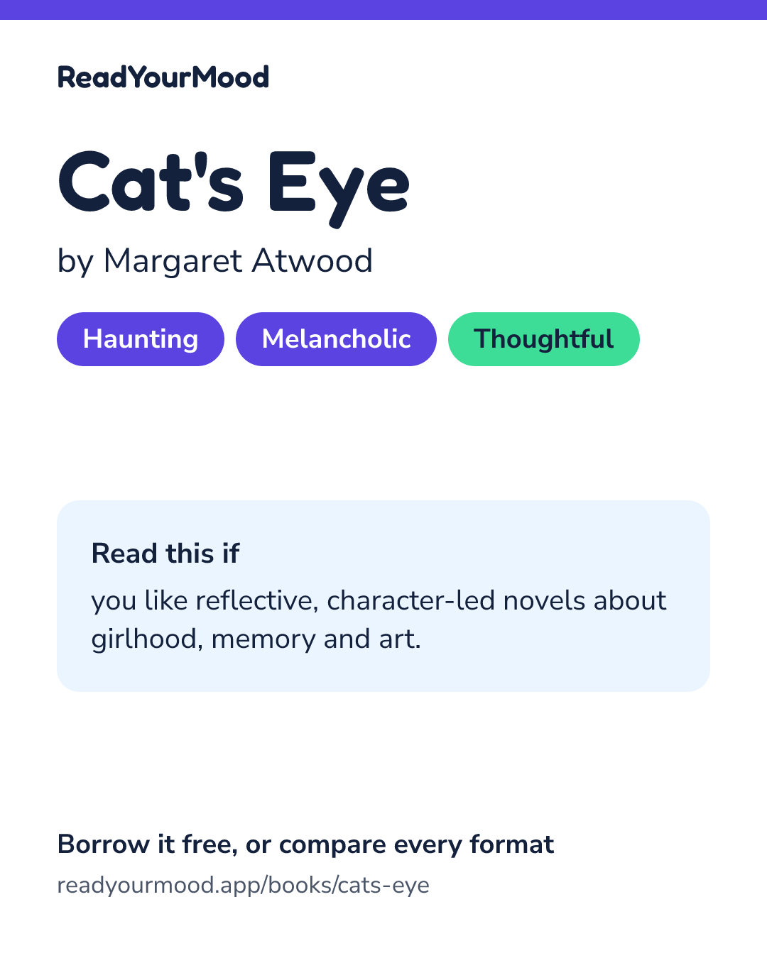 Share card for Cat's Eye