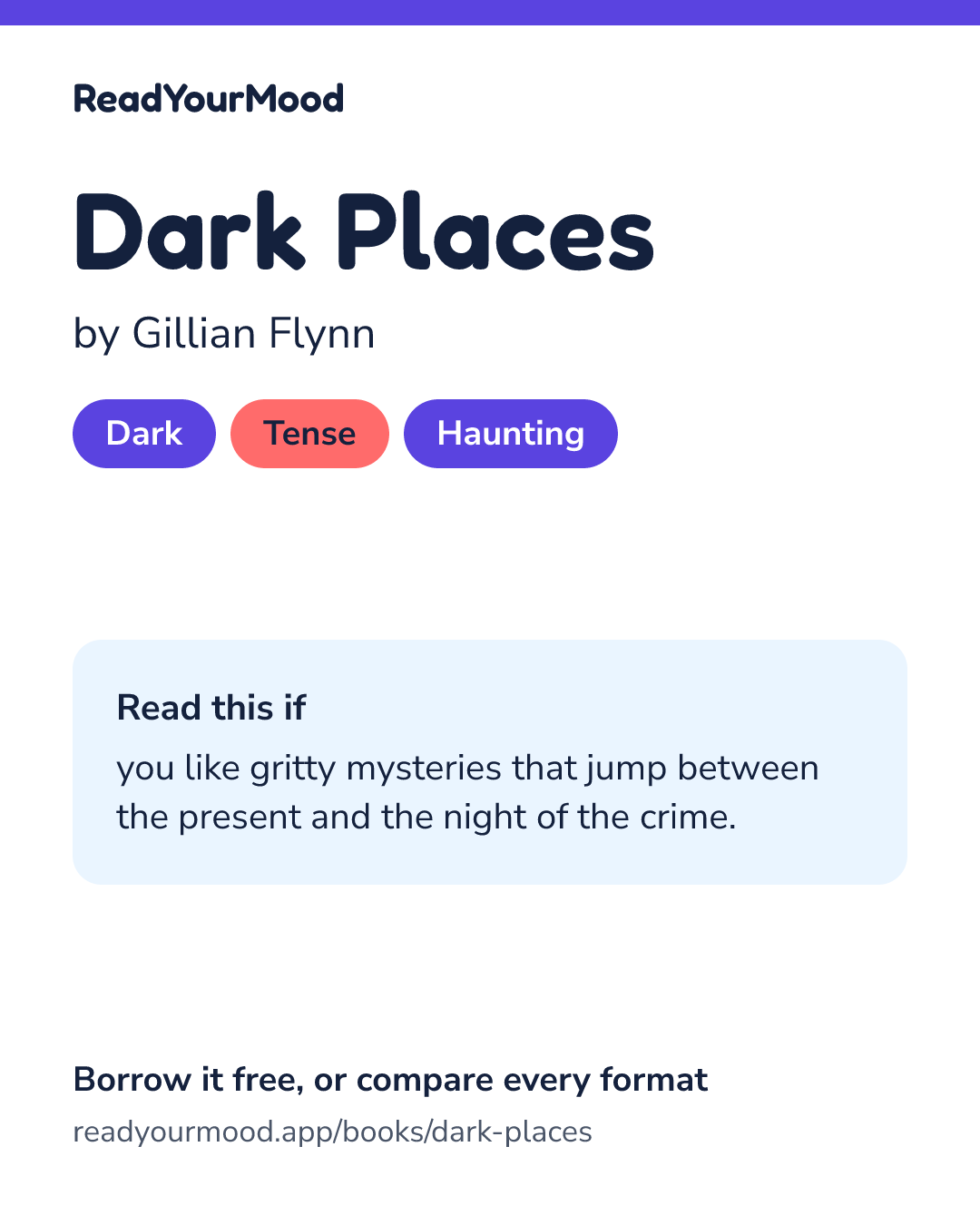 Share card for Dark Places