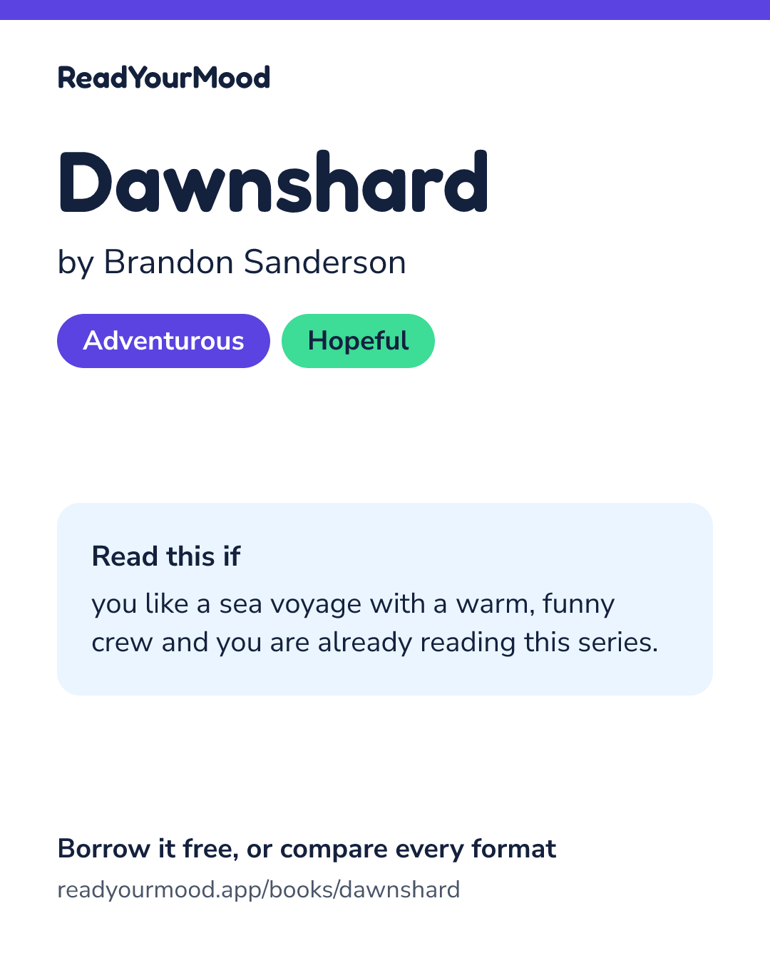 Share card for Dawnshard