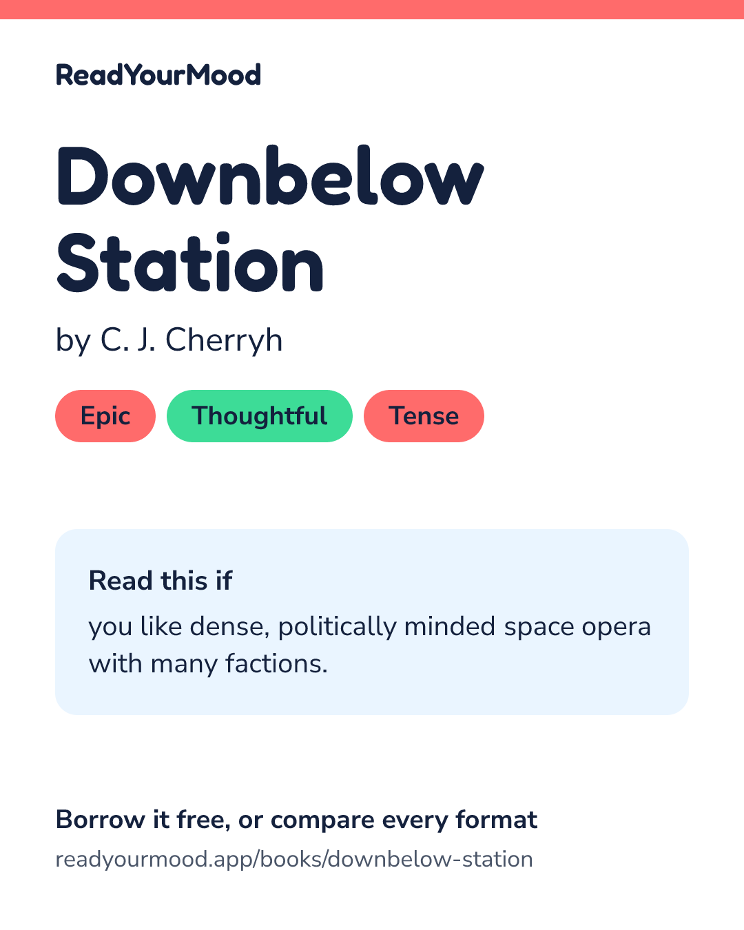 Share card for Downbelow Station