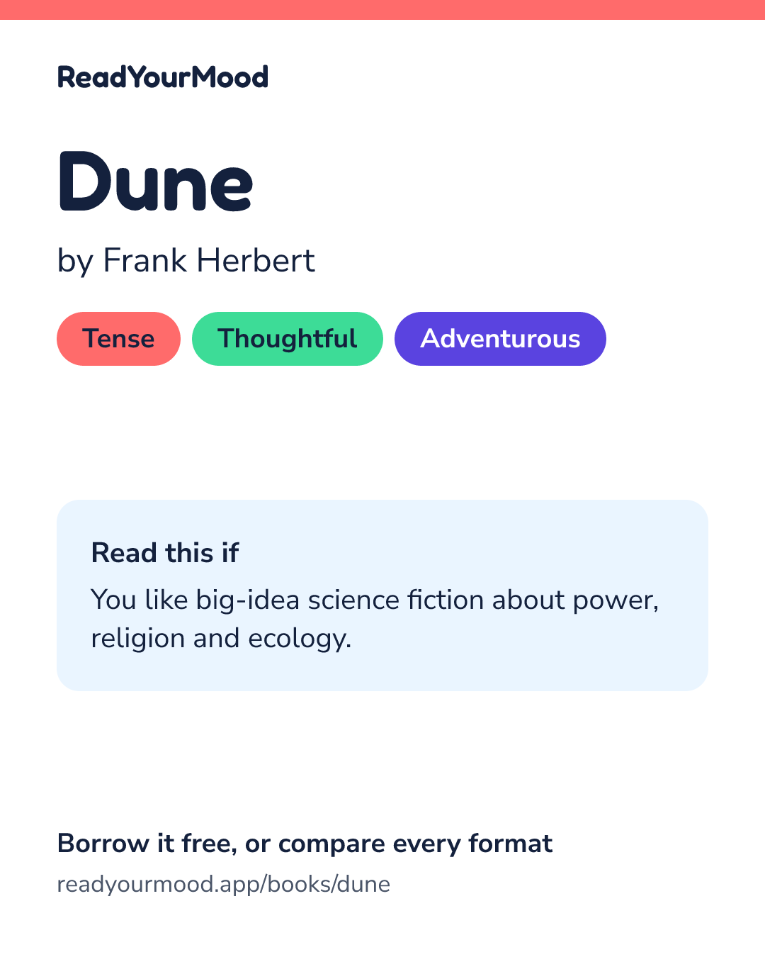 Share card for Dune