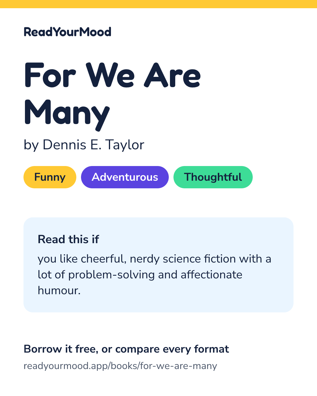 Share card for For We Are Many