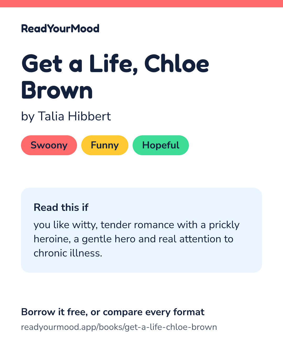 Share card for Get a Life, Chloe Brown