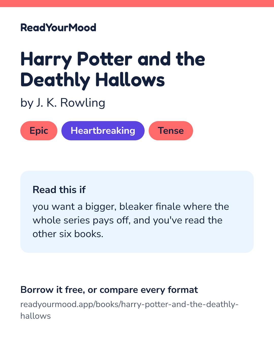 Share card for Harry Potter and the Deathly Hallows