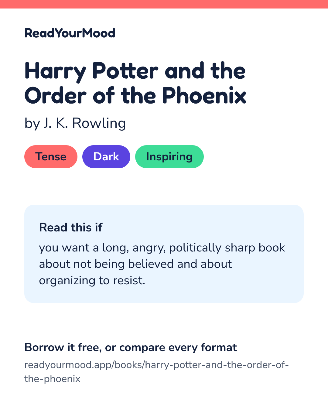 Share card for Harry Potter and the Order of the Phoenix