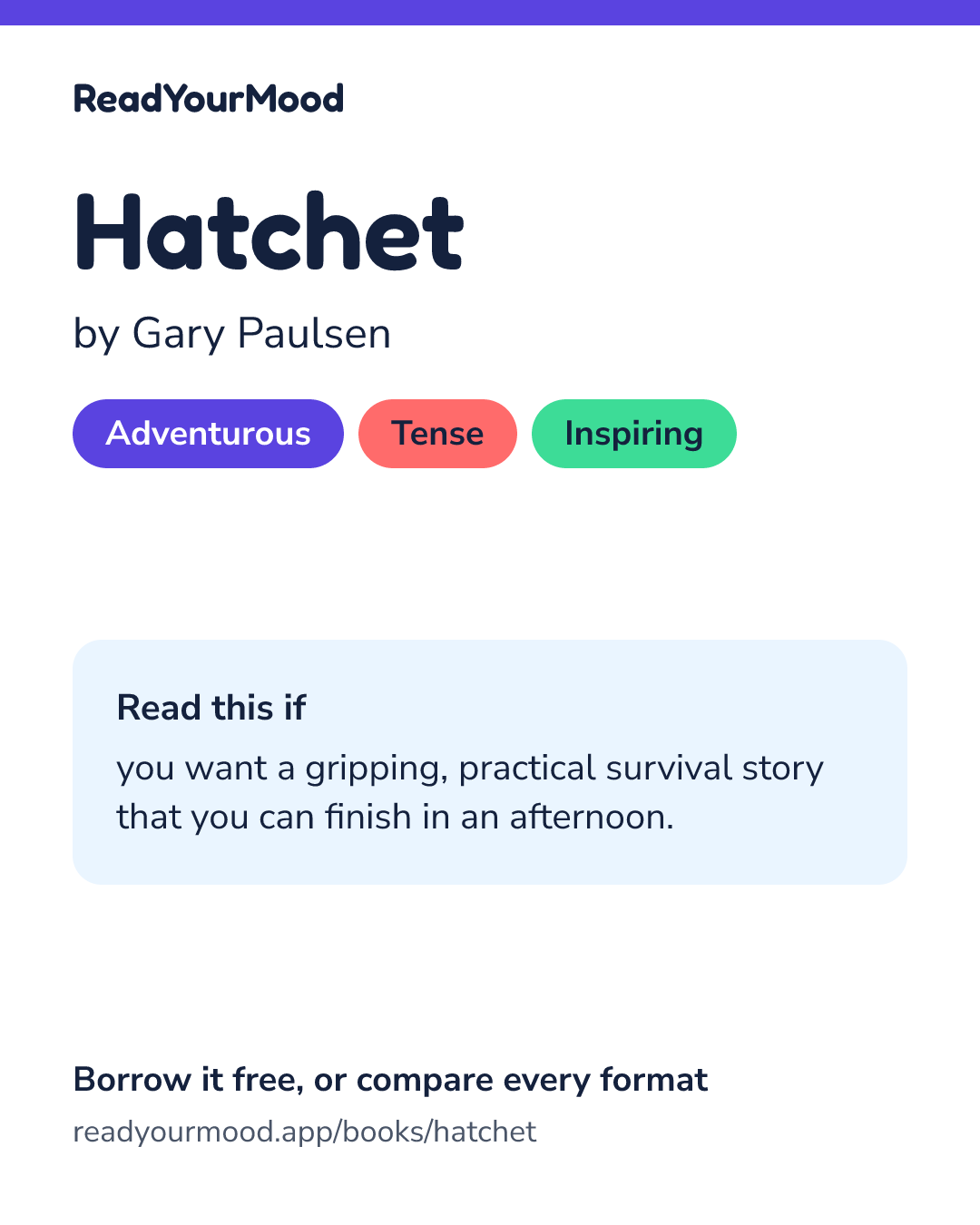 Share card for Hatchet