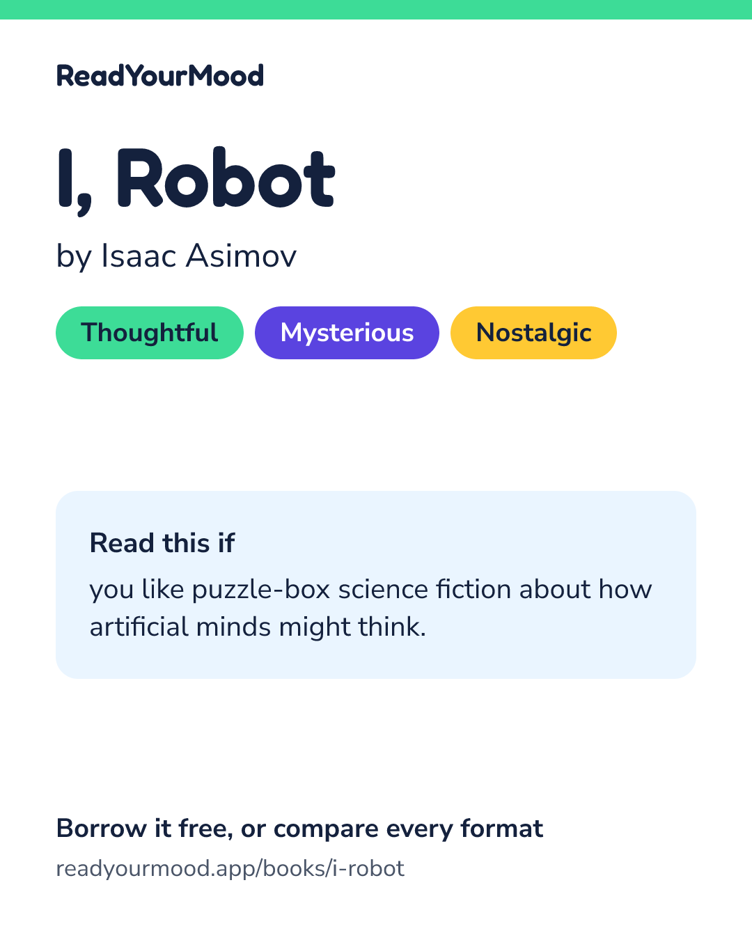 Share card for I, Robot