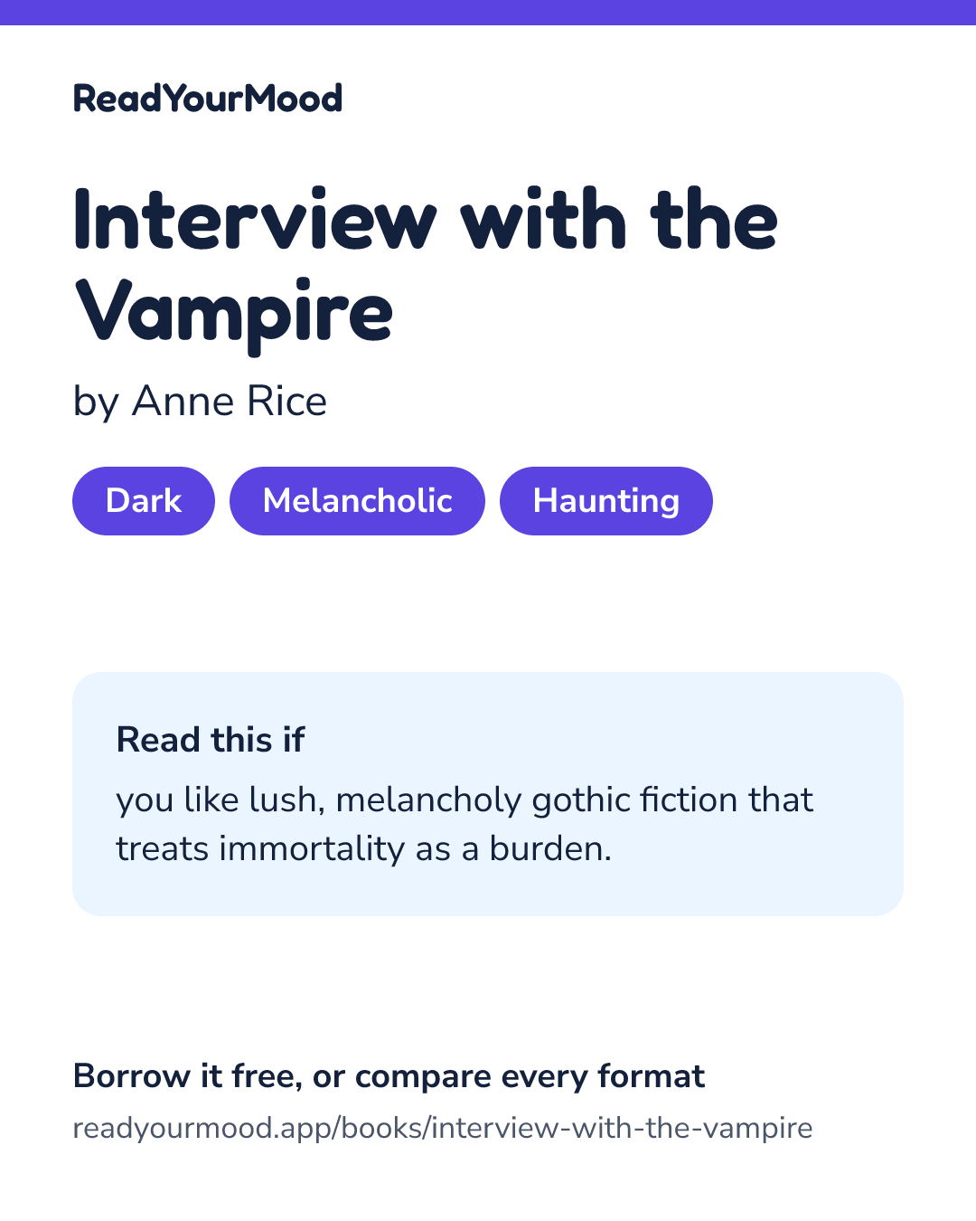 Share card for Interview with the Vampire