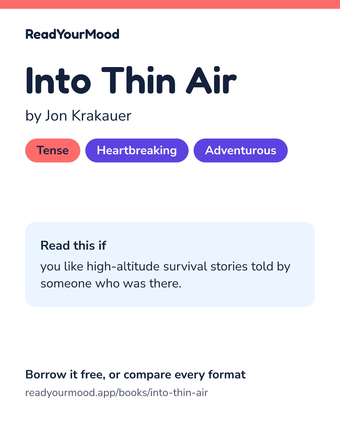 Share card for Into Thin Air