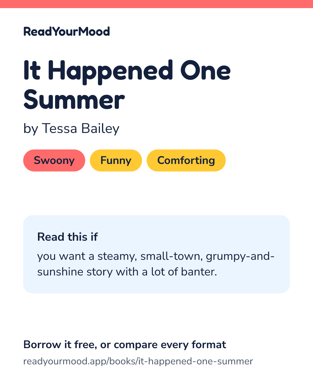 Share card for It Happened One Summer