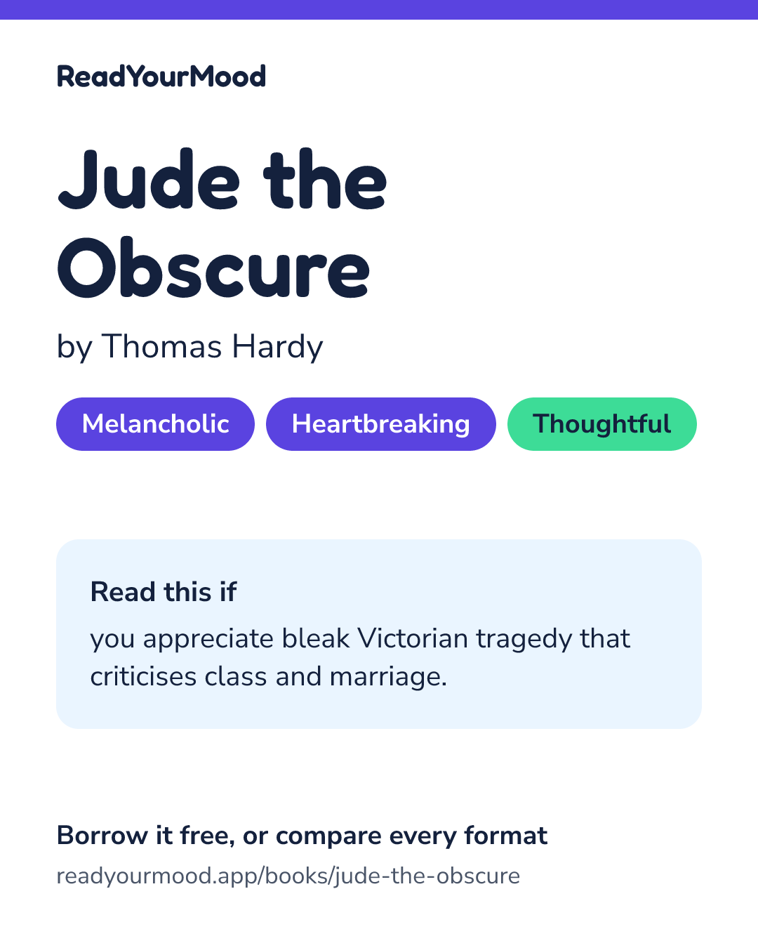 Share card for Jude the Obscure