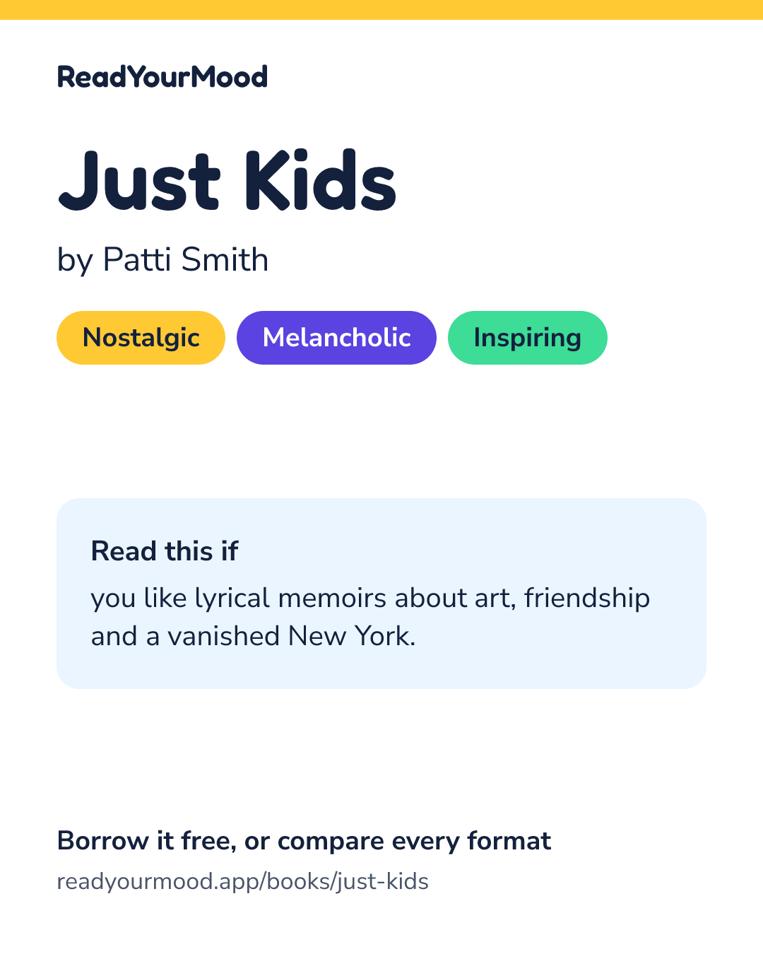 Share card for Just Kids