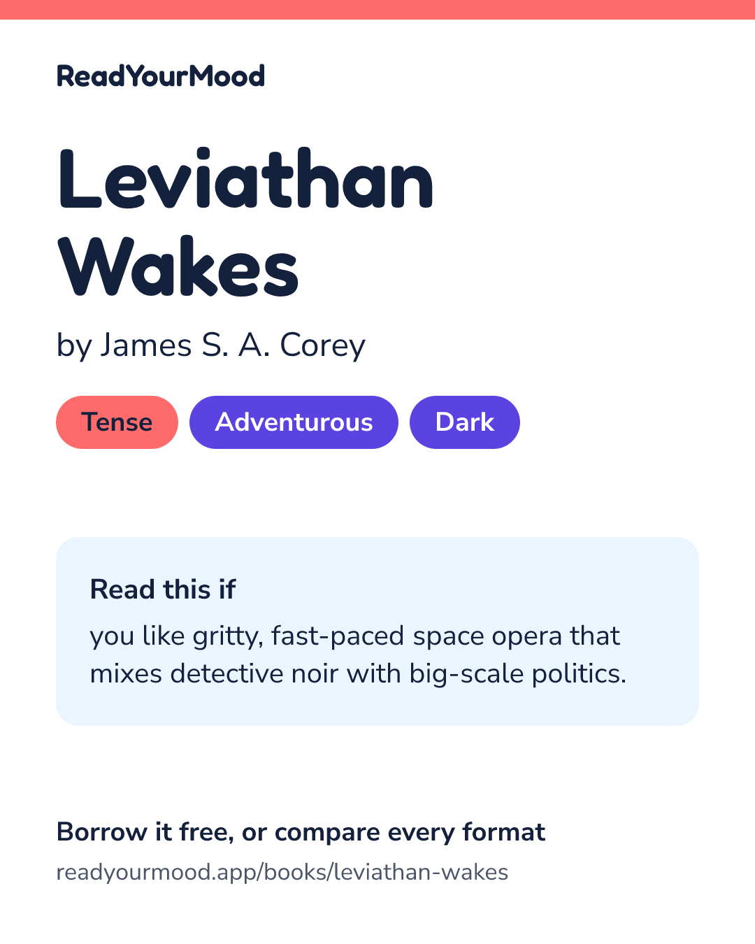 Share card for Leviathan Wakes