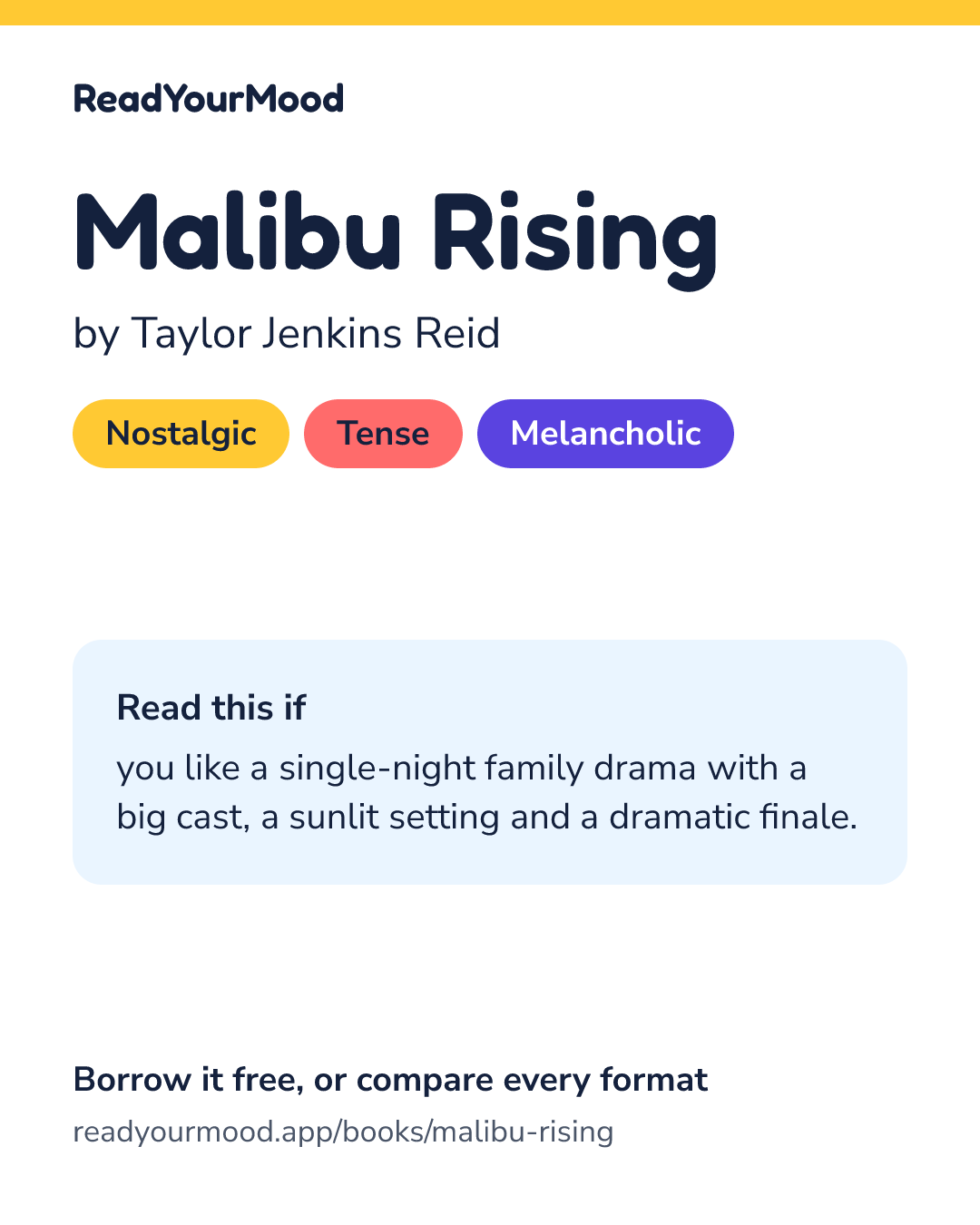 Share card for Malibu Rising