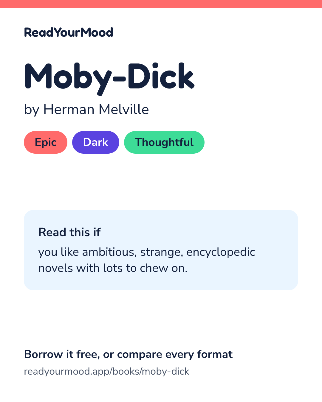 Share card for Moby-Dick