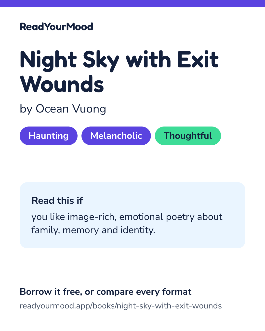 Share card for Night Sky with Exit Wounds