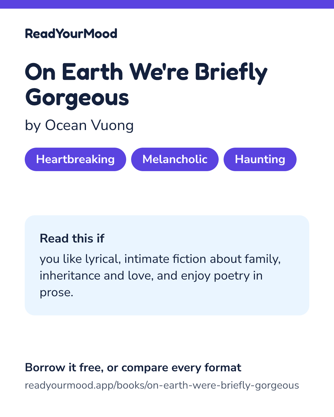 Share card for On Earth We're Briefly Gorgeous