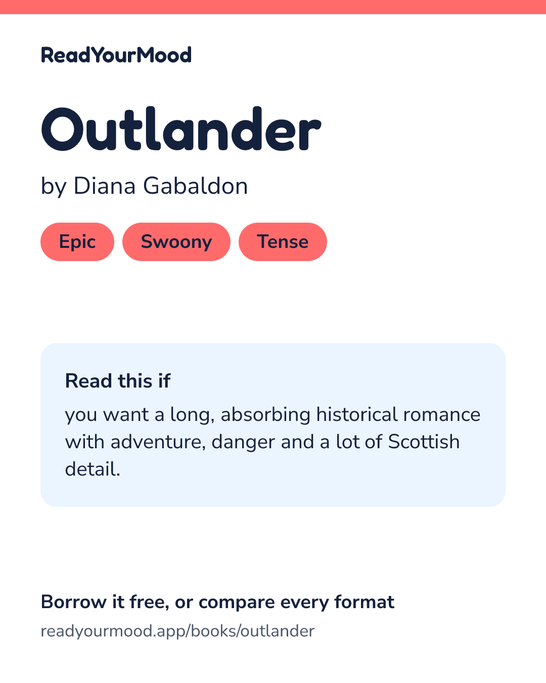 Share card for Outlander