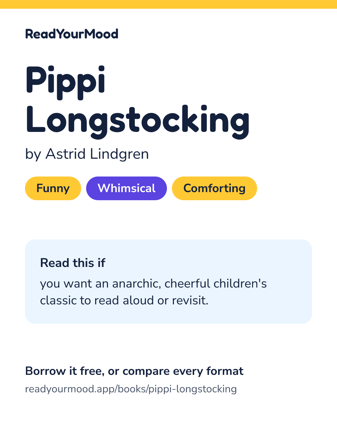 Share card for Pippi Longstocking