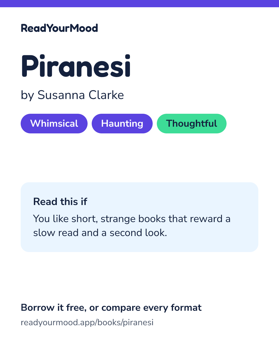 Share card for Piranesi