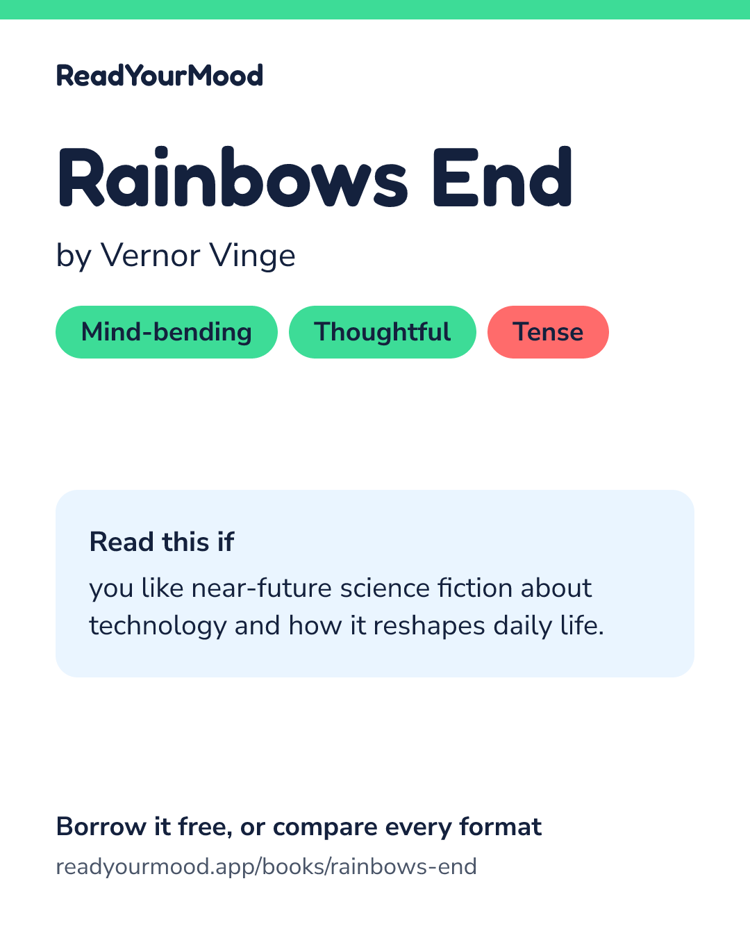 Share card for Rainbows End