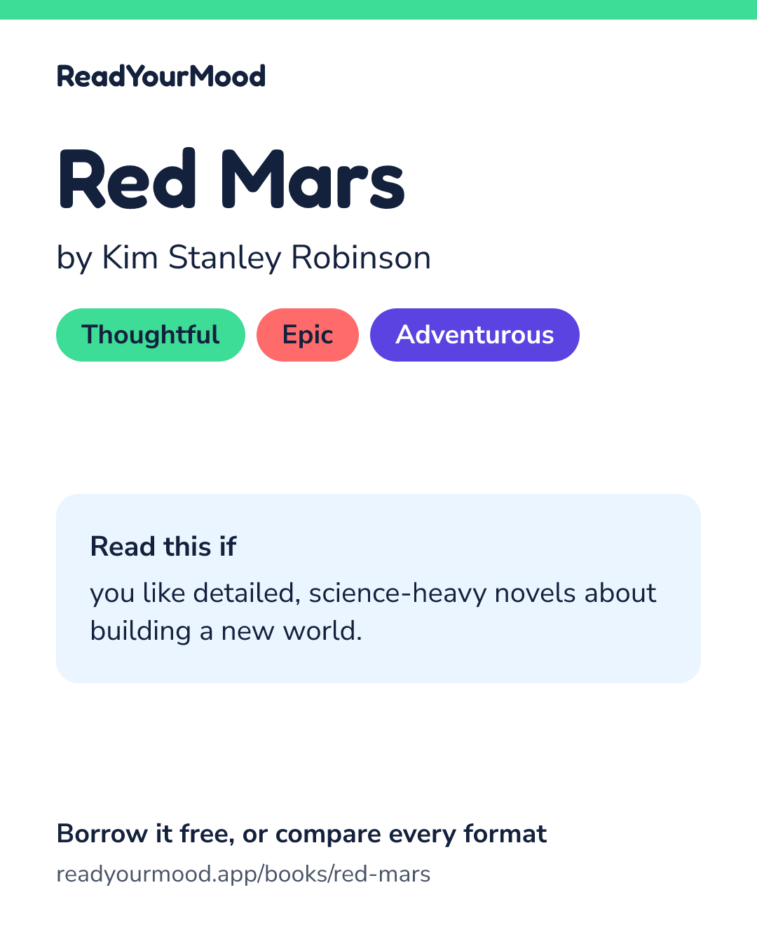 Share card for Red Mars