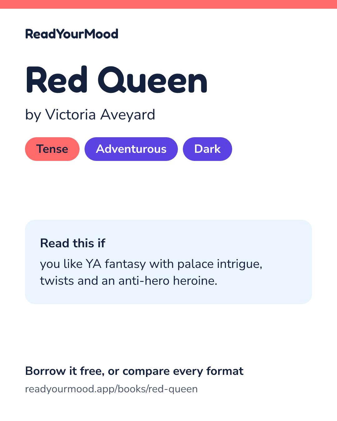 Share card for Red Queen