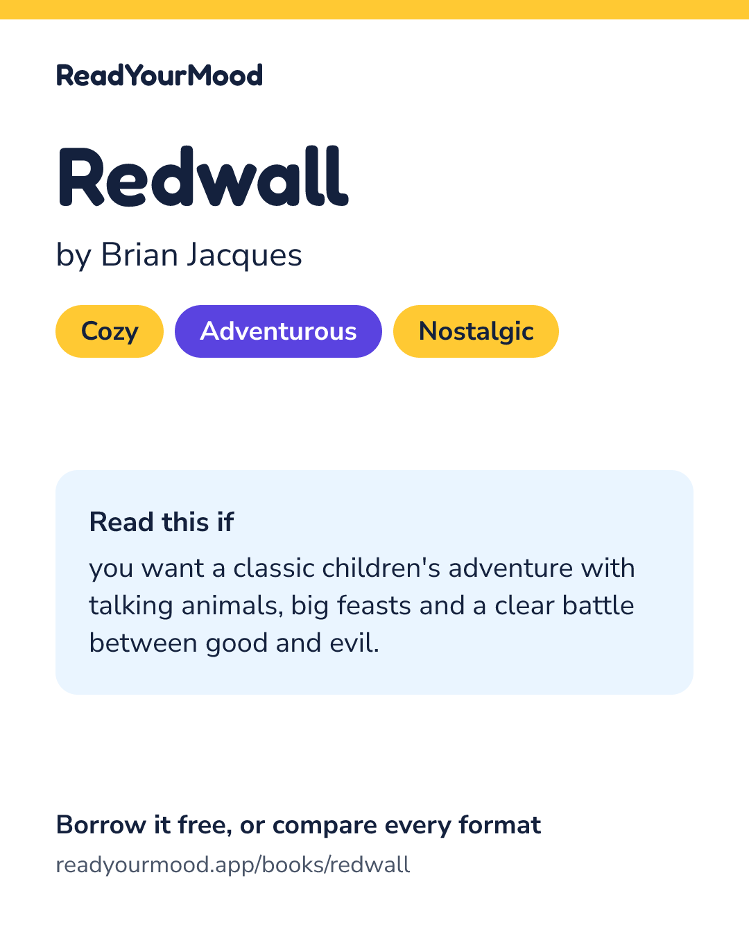 Share card for Redwall