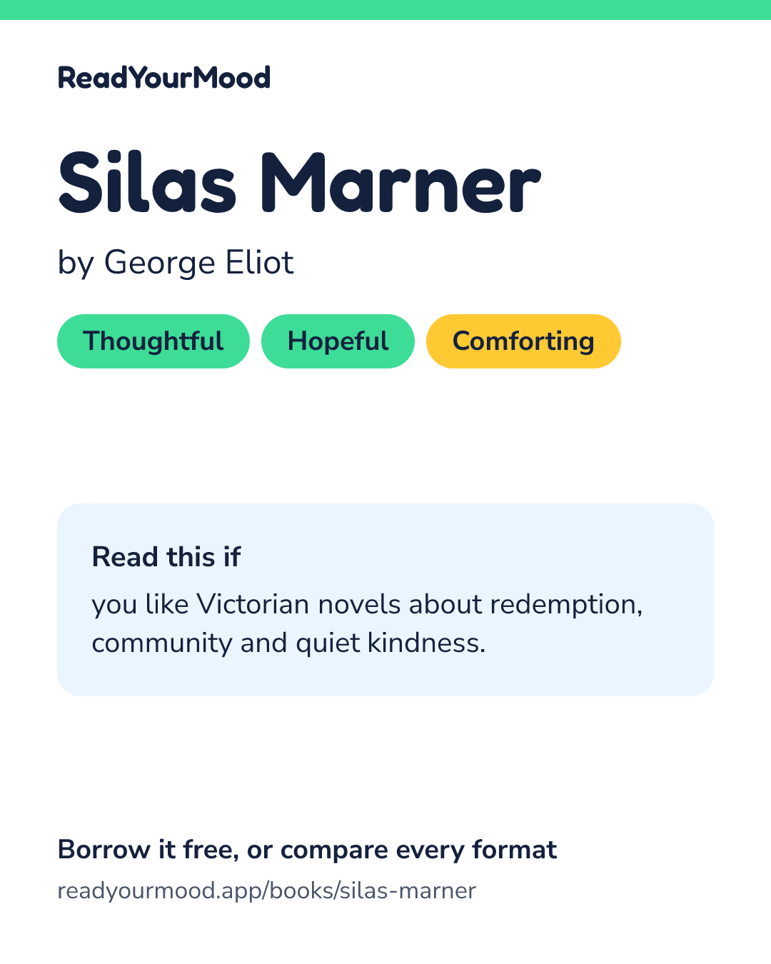 Share card for Silas Marner
