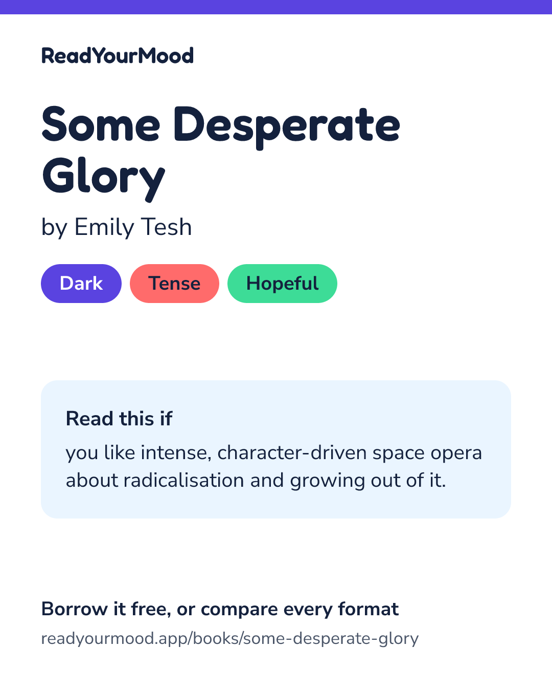 Share card for Some Desperate Glory