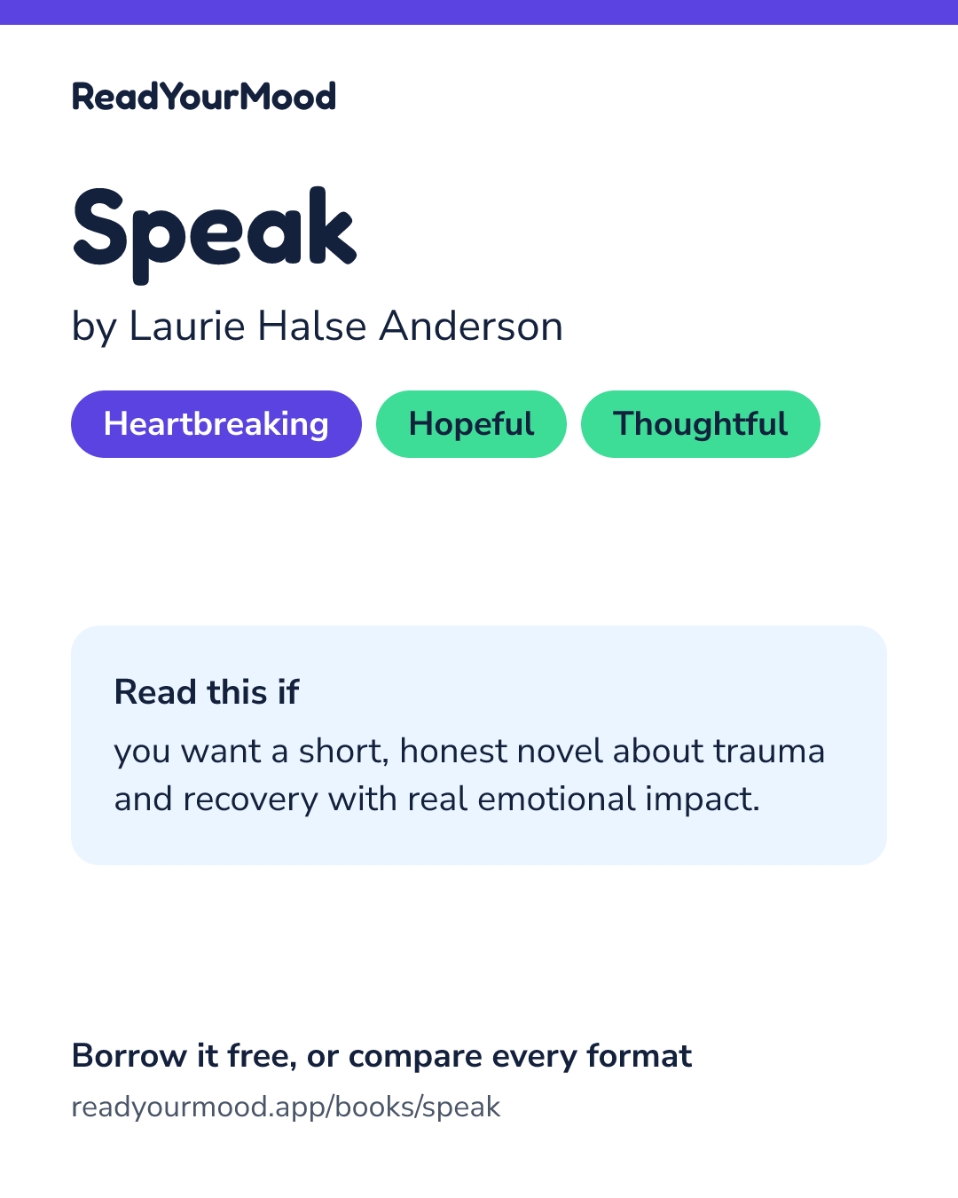 Share card for Speak
