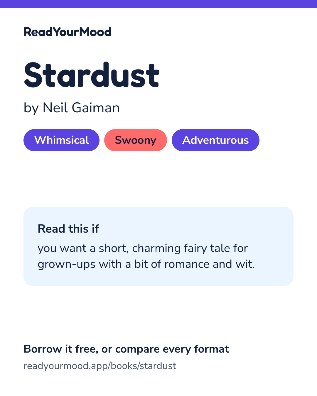 Share card for Stardust