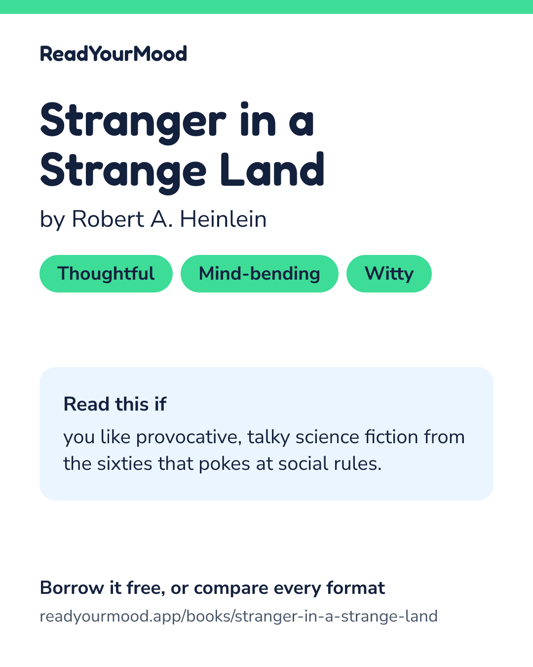 Share card for Stranger in a Strange Land