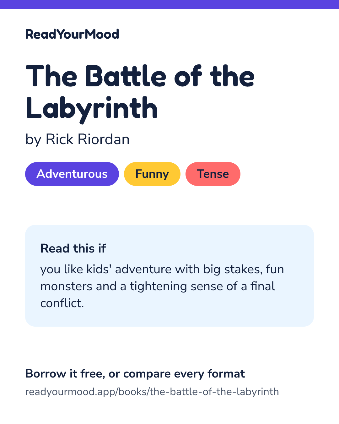 Share card for The Battle of the Labyrinth