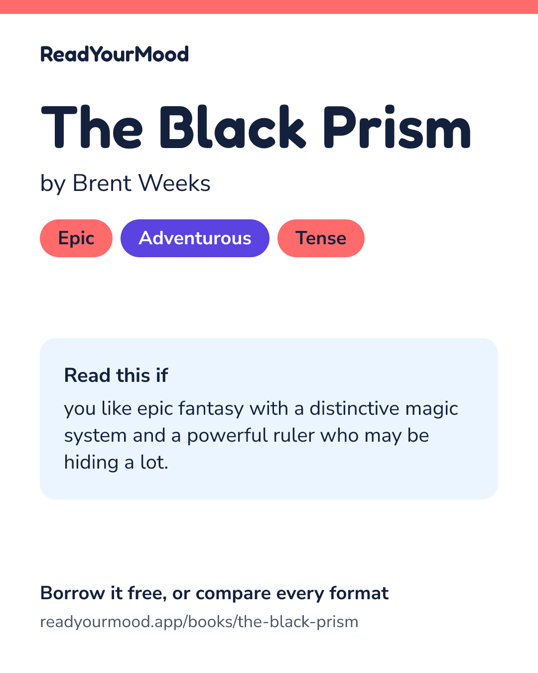 Share card for The Black Prism