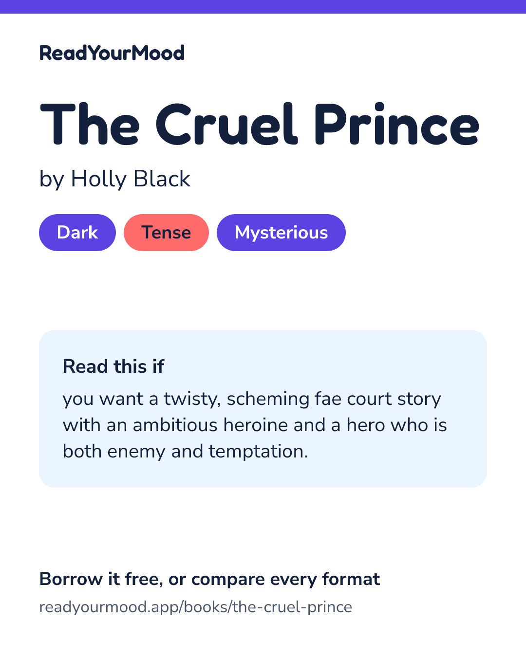 Share card for The Cruel Prince